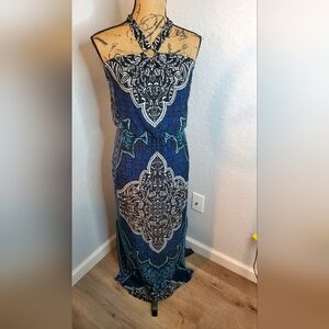 White house black market maxi dress